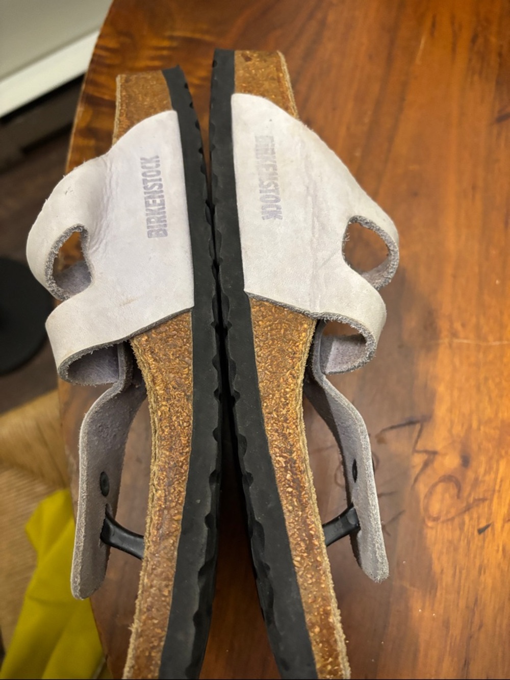 Birkenstock White Two-Strap Thong Sandals - Picture 7 of 7